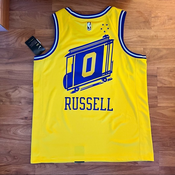 Nike D’Angelo Russell Golden State Warriors The City Swingman Jersey Men - Picture 7 of 9